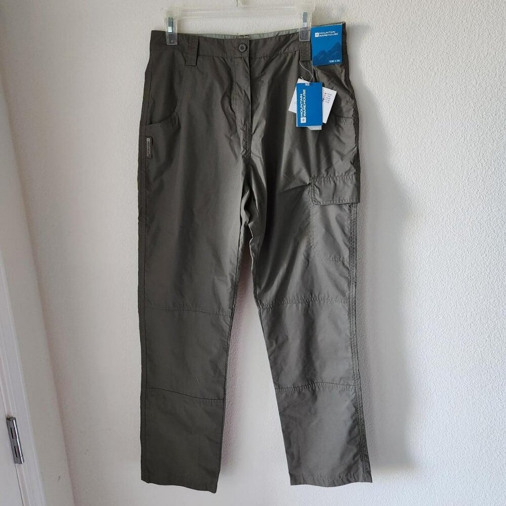 MOUNTAIN WAREHOUSE Outdoor Pants Olive Green NWT Sz M Gorpcore Camping Hiking